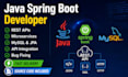 develop java spring boot rest API and microservices application