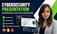 cybersecurity presentation, risk reporting deck, security audit powerpoint slide