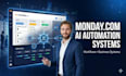 build monday com ai automation CRM workflows and business systems