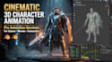 create cinematic 3d character animation and blender 3d videos