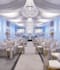 redesign event hall interior rendering, wedding venue,podium presentation layout