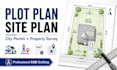 residential plot plan, city permit site plan, property survey layout