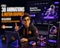 3d animations and motion graphics in blender for website and app animation
