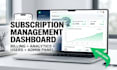 design subscription management saas dashboard, admin UI UX