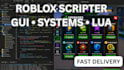 script roblox systems, gui, gameplay mechanics and lua features