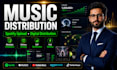 handle music distribution, spotify upload and digital distribution