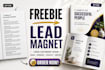 create canva ebook workbook lead magnet freebie PDF design editable template