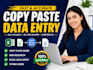 do accurate data entry copy paste work