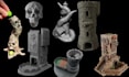 sculpt 3d printable dice tower, dnd terrain, castle, tabletop stl 3d model
