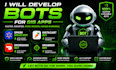 develop spark driver bot, instacart bot, doordash bot and grabber bot