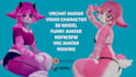 do custom vrchat avatar stylized 3d character model anime avatar furry avatar