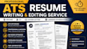 write, edit, rewrite and optimize ats resume and CV