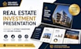 real estate investment presentation, property development pitch deck expert pro