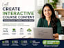 create interactive course content, elearning course, syllabus and course upload