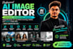 youtube thumbnails with ai editing and high CTR design