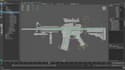 model, rig, and animate futuristic 3d guns for unreal engine and unity