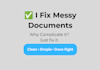 clean up your documents