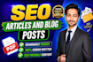 seo writing in website content with human written content