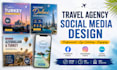 create travel agency social media posts in canva
