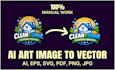 recreate ai generated art and designs into vector