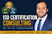 provide iso 9001, 14001, 45001 documentation and certification gap analysis