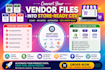 convert vendor files to shopify CSV matrixify and woocommerce format