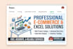 do e commerce product listing and excel data entry