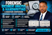do forensic document analysis, handwriting and signature comparison, report