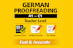 proofread and edit your german text professionally