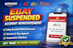 do ebay account reinstatement and solve amazon susoention mc999 suspensions