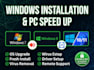 install windows 7, 8, 10, 11 and optimize your PC remotely