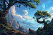 design amazing fantasy landscape