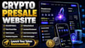 build crypto token presale website, ico website, staking dapp and launchpad