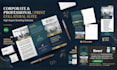 design trifold brochure, bifold, booklet, postcard, and rack card