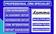 setup kommo CRM, workflow automation, ai salesbot and integrations