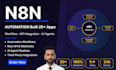 build n8n automation workflows with API integration and ai agents
