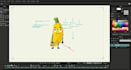 create a fully rigged moho 2d cartoon character ready for animation
