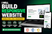 build a modern responsive HTML CSS javascript website