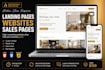 design and develop a responsive landing page or website with HTML CSS javascript