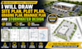 draw illinois site plan, grading and drainage plan, plot plan, stormwater design