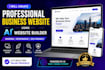 create a professional business website using ai website builder