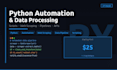 build python scripts for automation, web scraping, and data processing