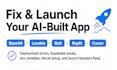 fix and deploy your base44 lovable bolt replit or cursor app