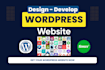 design redesign wordpress website, website development as a web developer