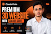 create a premium 3d website with claude code