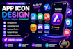 design modern and attractive app icon logo