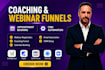 build coaching funnel webinar funnel appointment booking CRM automation setup