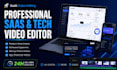 edit professional saas, software, app, and tech promo videos