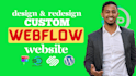 do responsive webflow website and development, figma to webflow