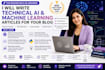 write technical ai and machine learning articles for your blog
